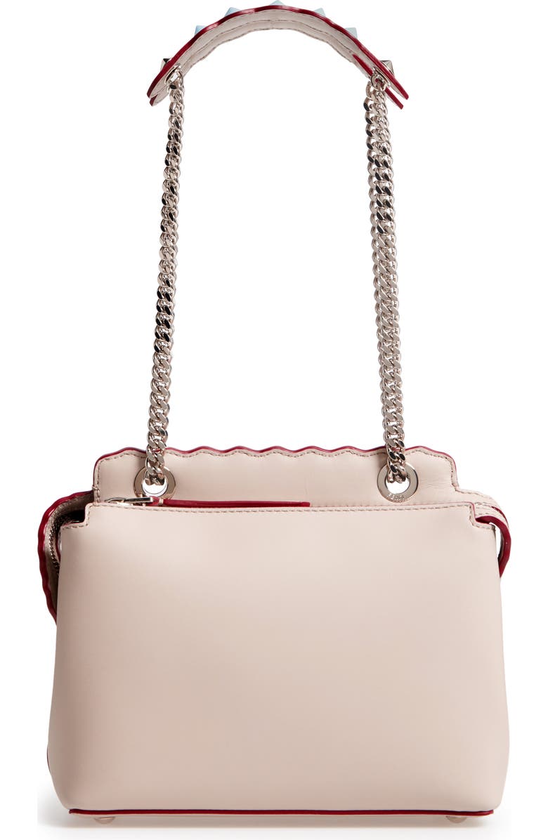 Fendi Small Dotcom Leather Shoulder Bag, Alternate, color,
