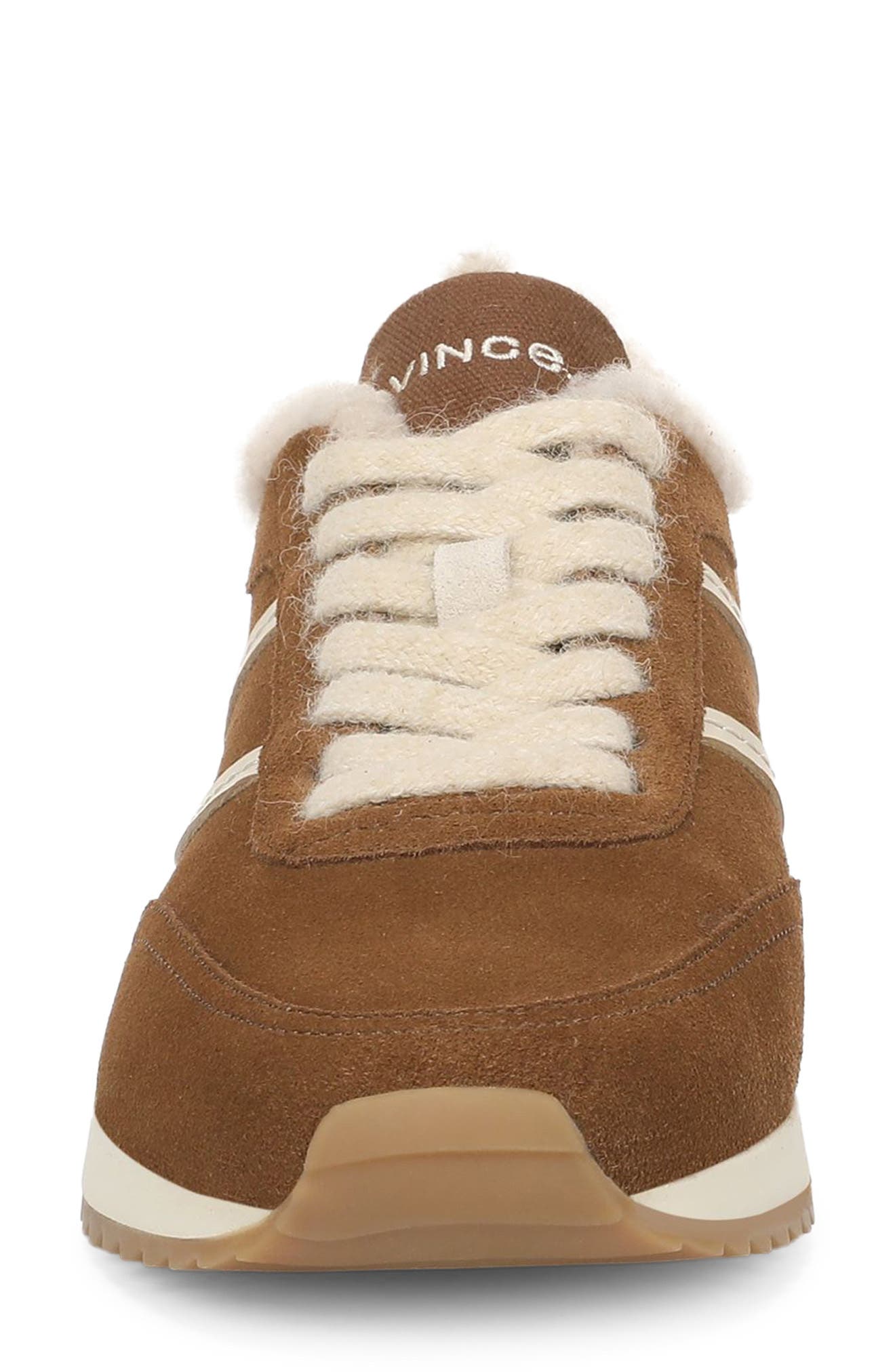 Genuine Shearling Platform Sneaker, Alternate, color, ELMWOOD