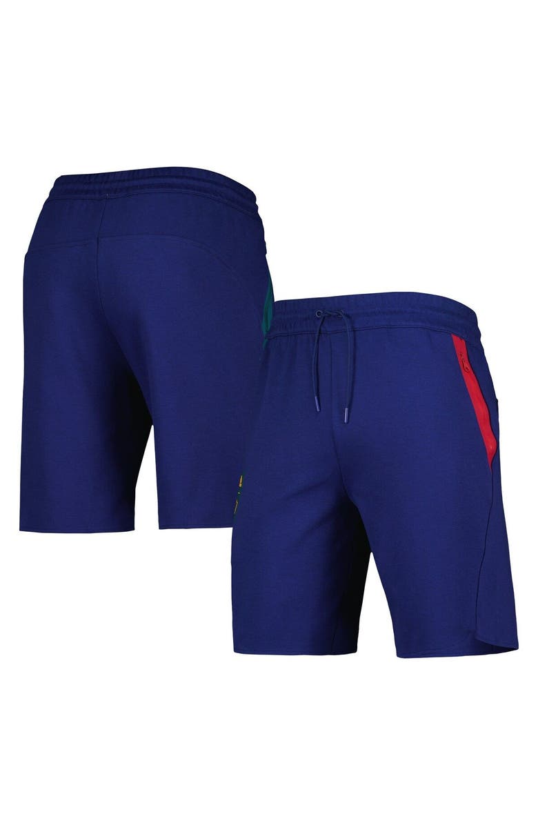 adidas Men's adidas Navy LA Galaxy 2023 Player Travel Shorts, Main, color,