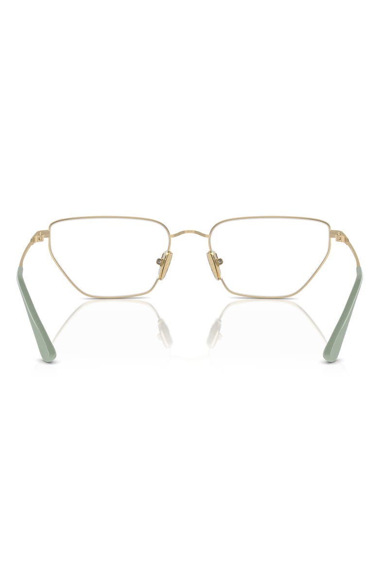 VOGUE 56mm Irregular Optical Glasses, Alternate, color, Pale Gold