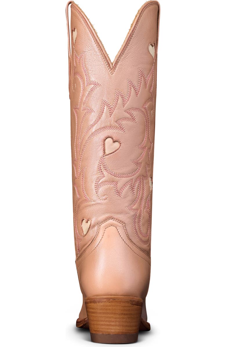 Tecovas The Annie Hearts Western Boot, Alternate, color, Rose Gold