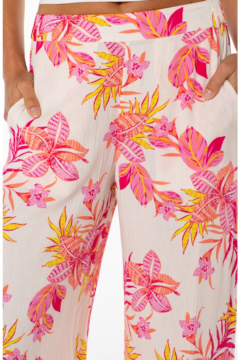 Midnight Avenue Floral Wide Leg Pants, Alternate, color, DEW