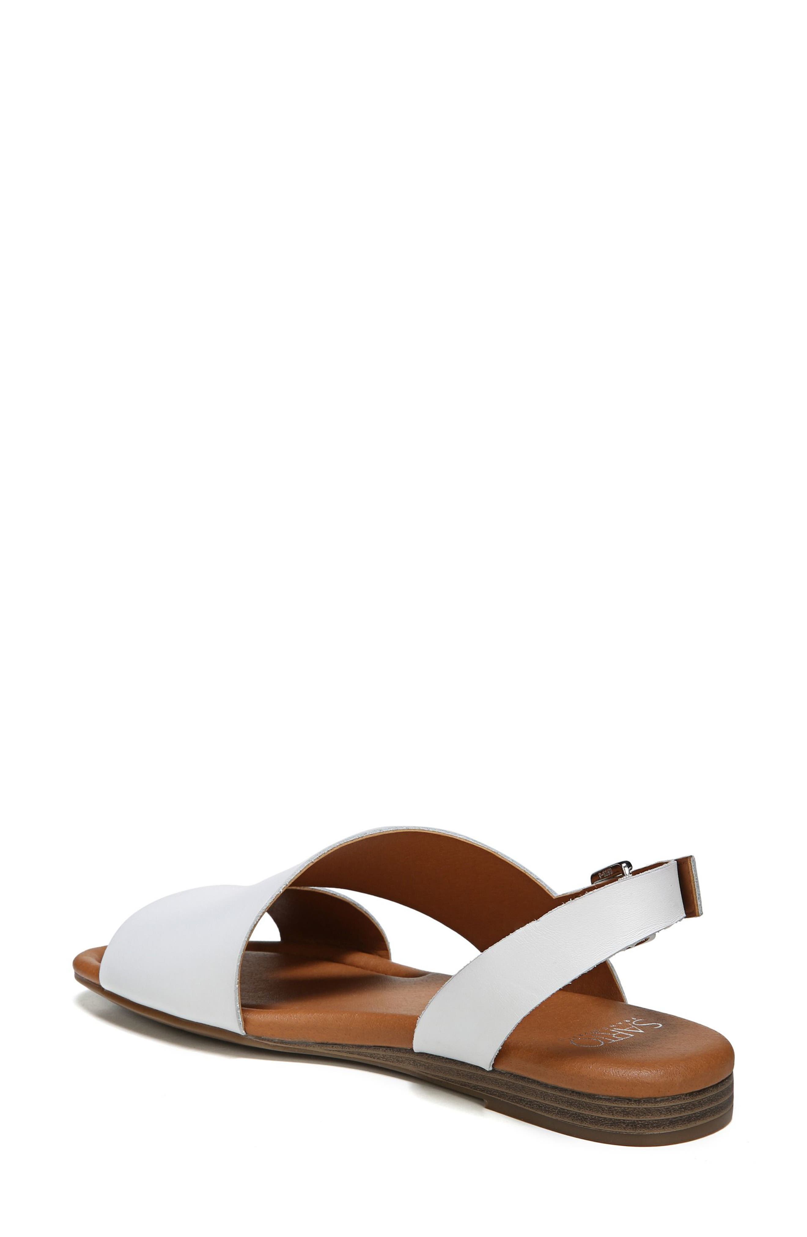Garza Slingback Sandal, Alternate, color, WHITE LEATHER