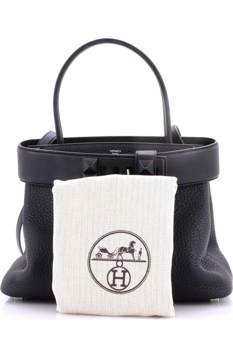 Pre-Owned Hermes Medor Handbag Togo, Alternate, color, Noir