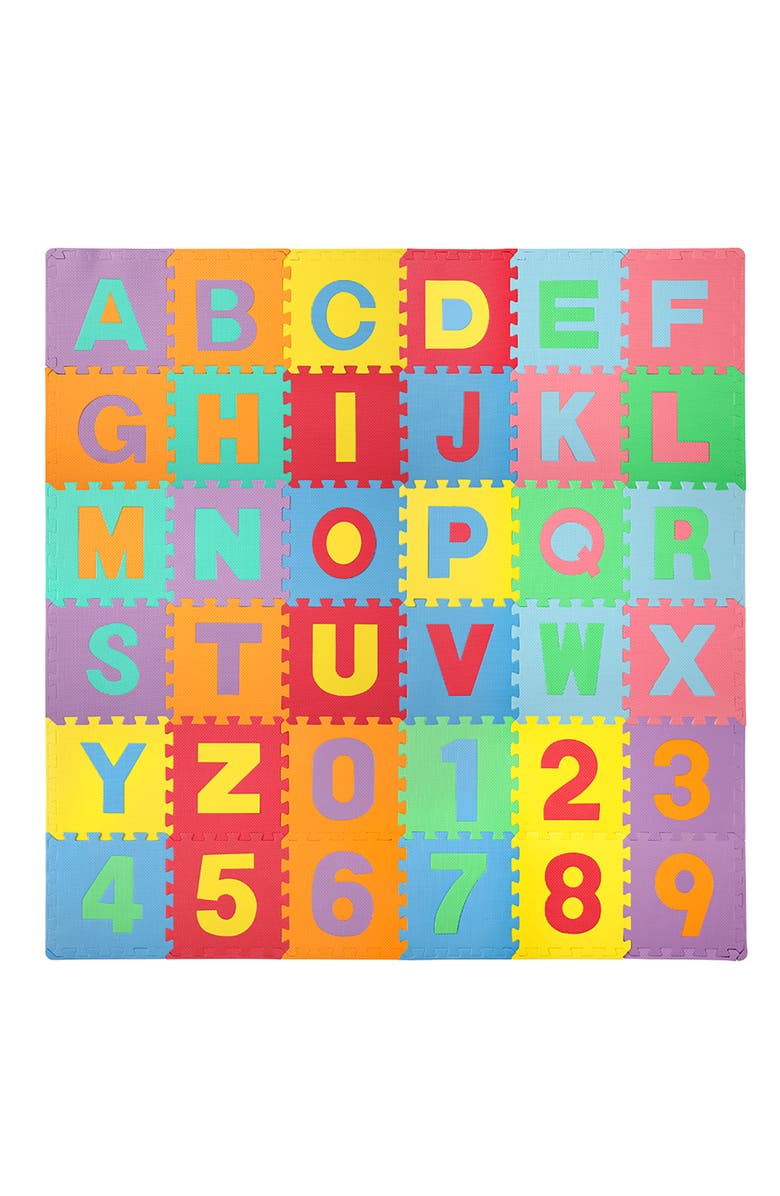 Easy Playhouse Soft Foam Floor Puzzle Tiles, Main, color, Multicolored