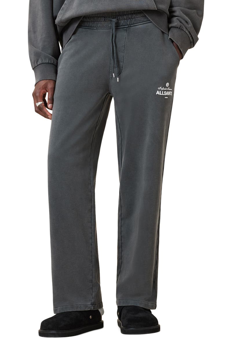AllSaints Soleil Organic Cotton Graphic Sweatpants, Main, color,