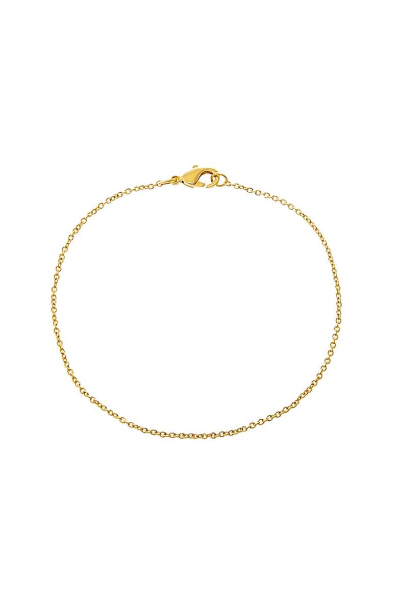 BY ADINA EDEN Dainty Cable Chain Anklet, Main, color, 