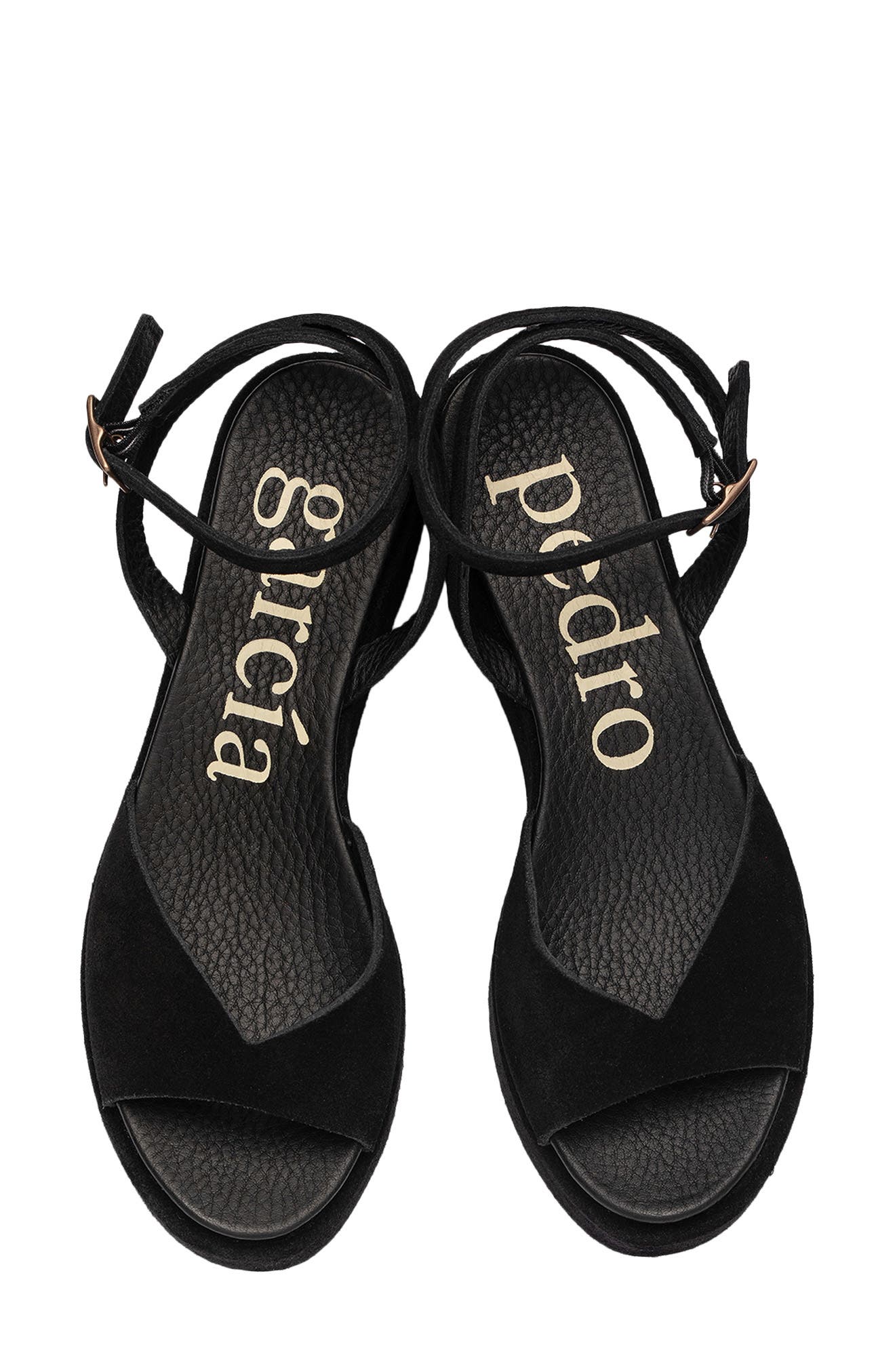 Nereida Leather Platform Sandal, Alternate, color, BLACK CASTORO