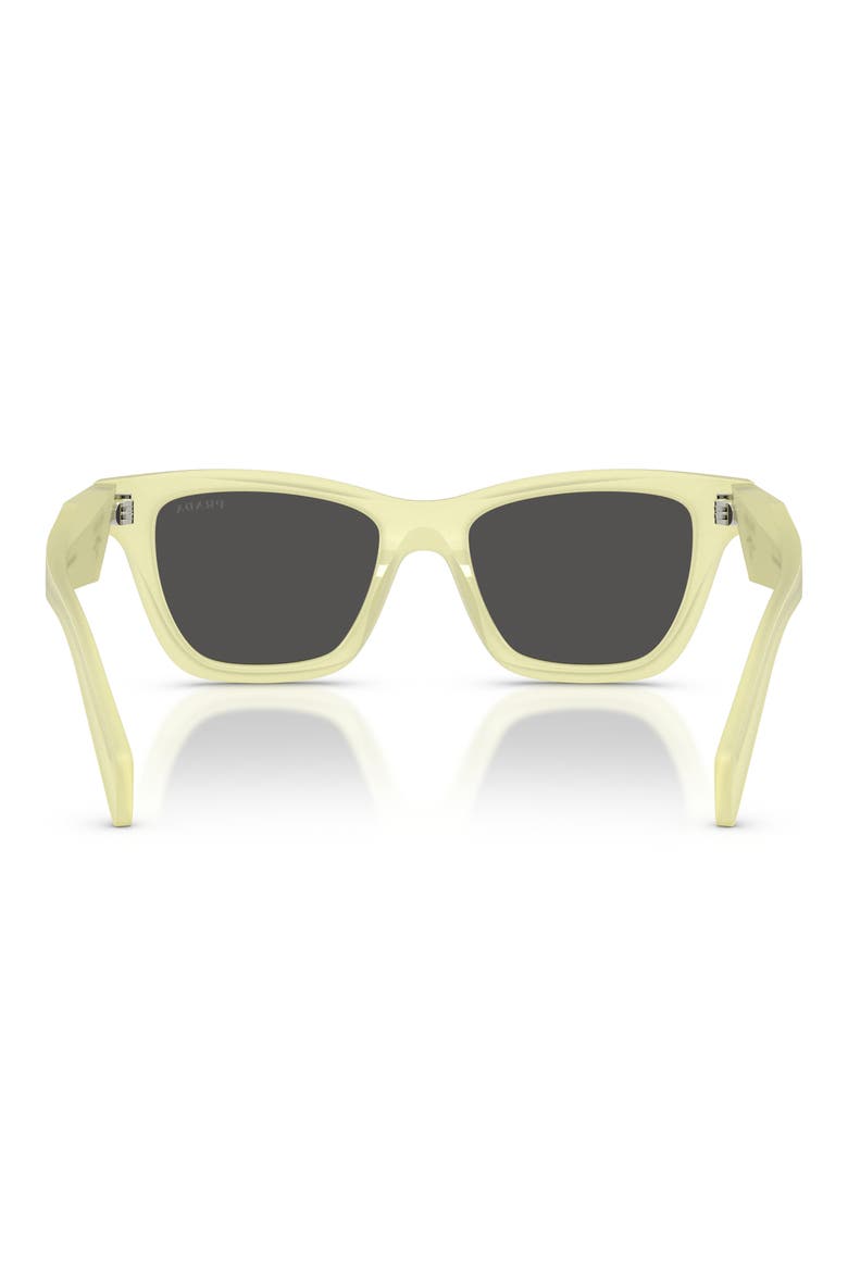 51mm Butterfly Sunglasses, Alternate, color, FROSTED VANILLA / DARK GREY