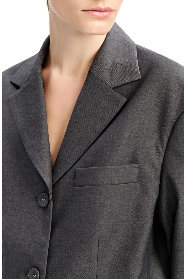 Akia Oversize Blazer, Alternate, color, DARK CHARCOAL