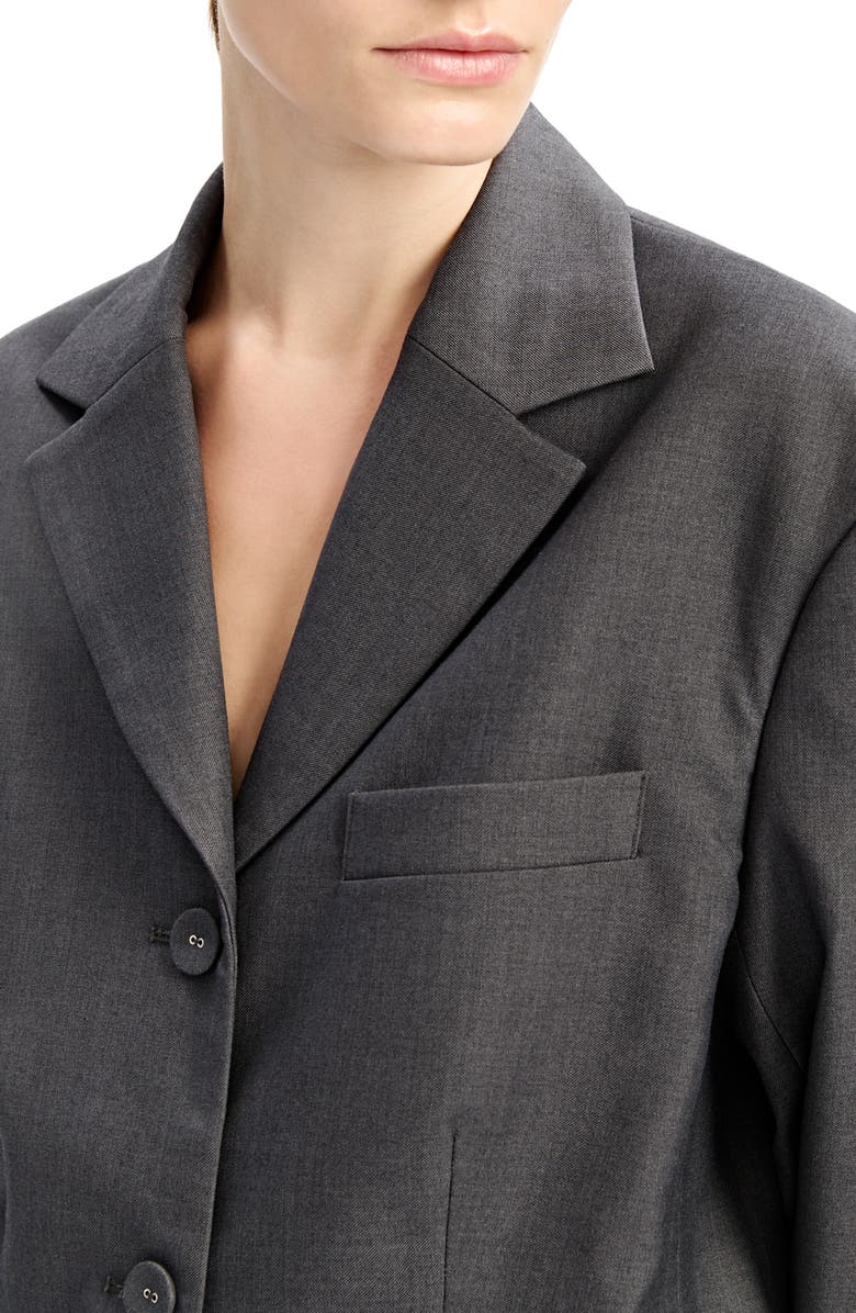 Bardot Akia Oversize Blazer, Alternate, color, Dark Charcoal