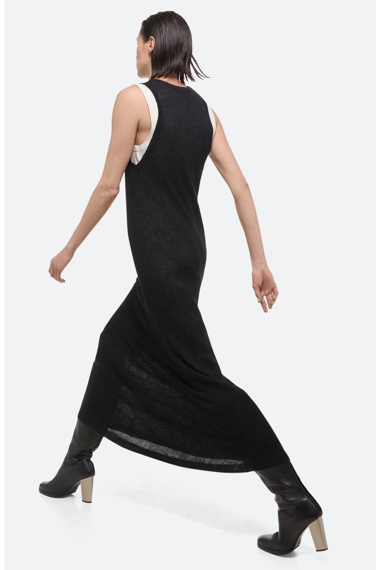 Crush Sleeveless Knit Midi Dress, Alternate, color, BLACK