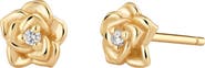 MADE BY MARY CZ Birth Flower Stud Earrings
