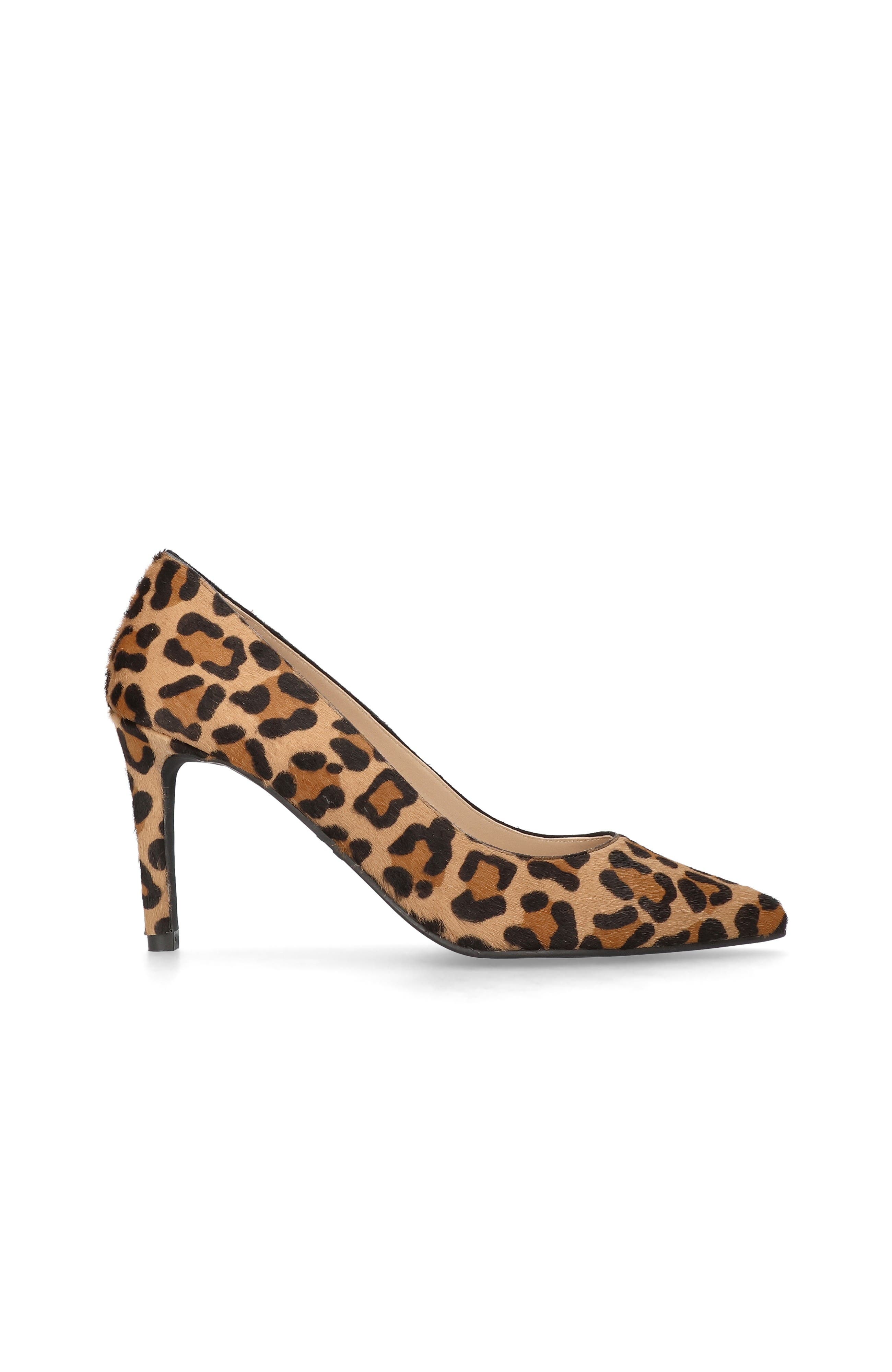 Leopard Pointed Toe Pump, Alternate, color, Brown