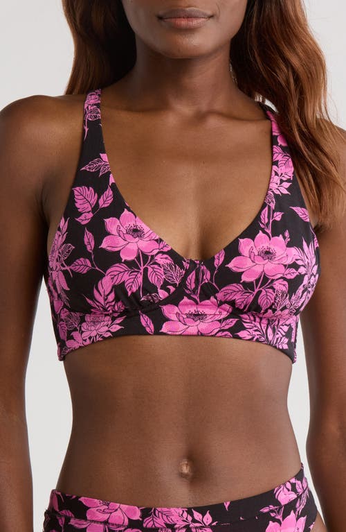 Meundies Feelfree Longline Bralette In Black