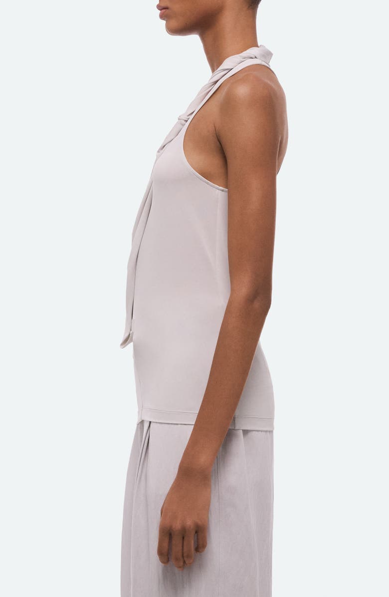 Helmut Lang Asymmetric Twist Tank, Alternate, color, Grey