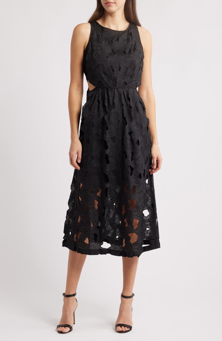 Sam Edelman Cutout Flower Sleeveless Dress, Main, color,