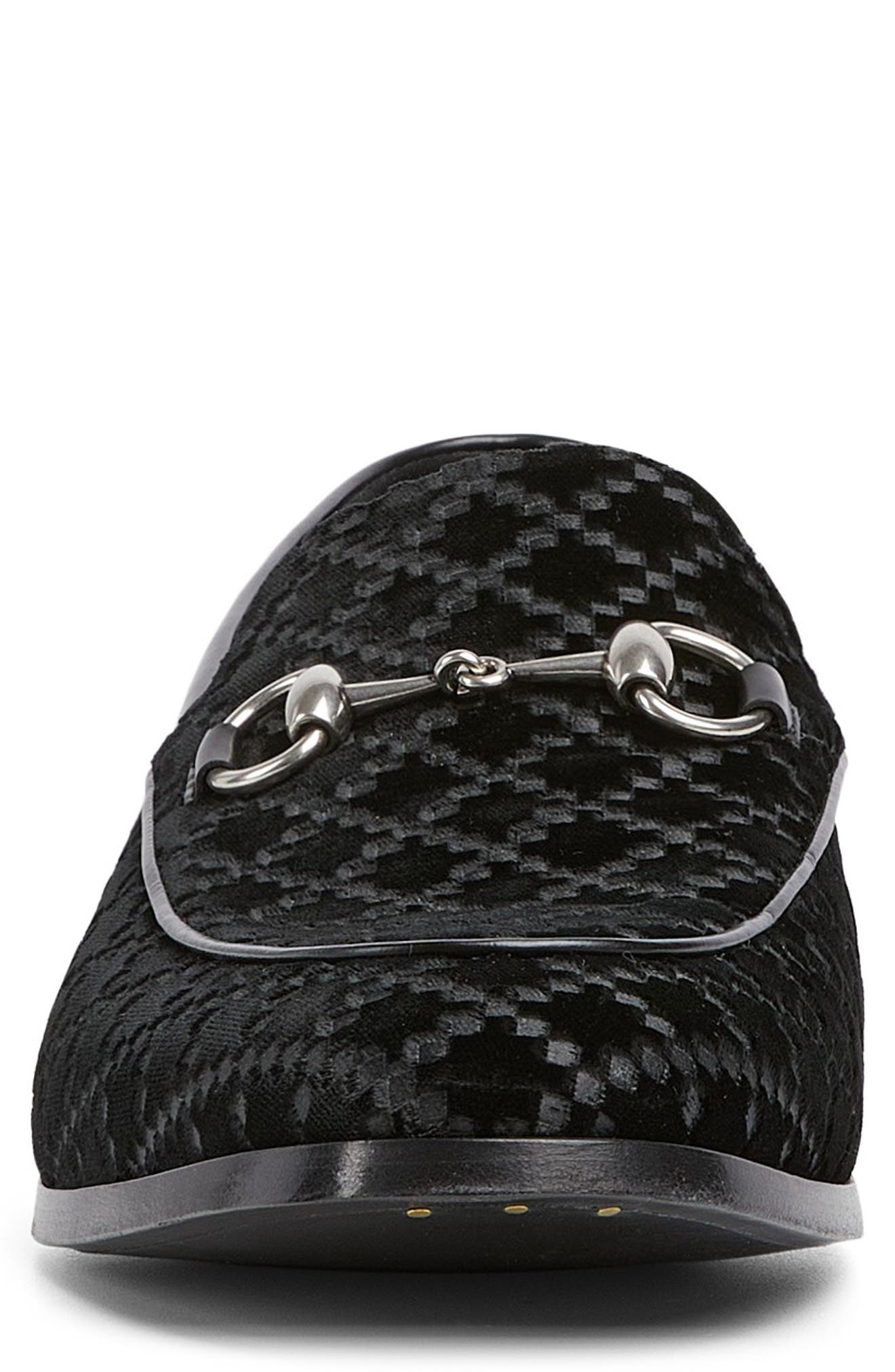 Gucci Next Horsebit Loafer, Alternate, color, Black/Black