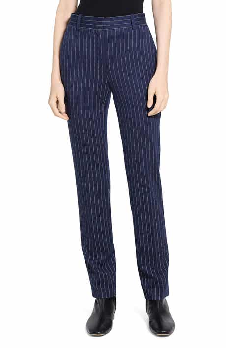 Theory Pinstripe Slim Fit Pants