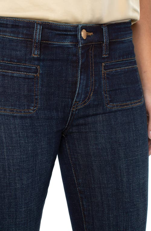 Liverpool Los Angeles Lucy Patch Pocket Bootcut Jeans In Blue