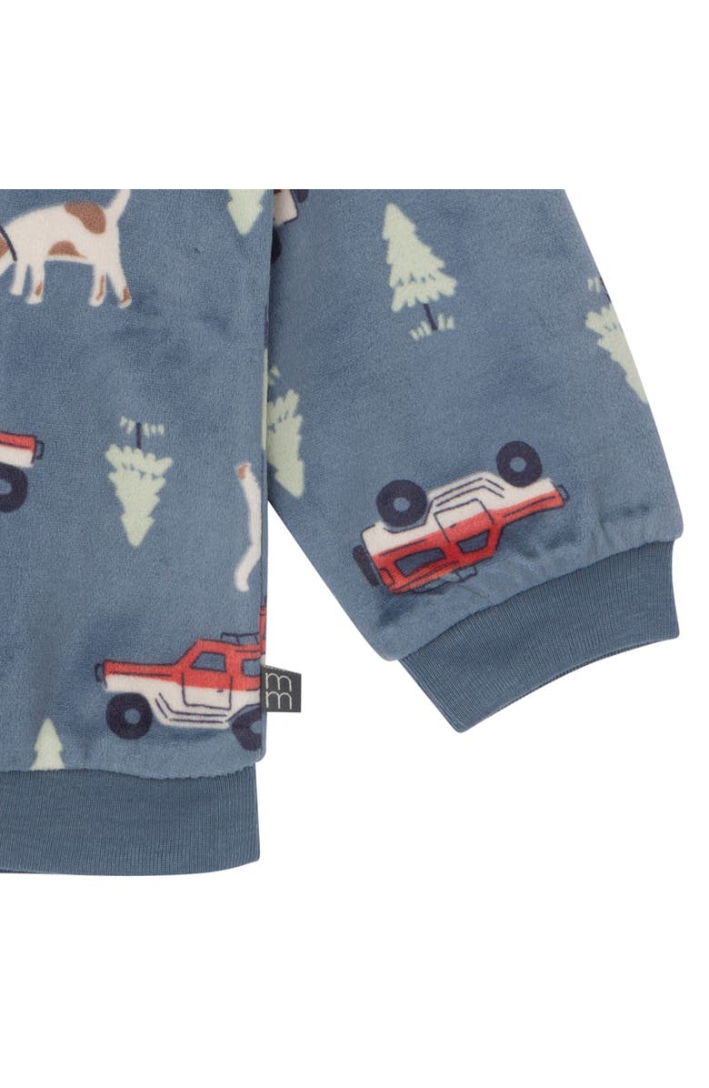 Modern Moments<sup
™</sup
 by Gerber Fleece Pajama Top 
Pant Set, Alternate, color, Blue Camp