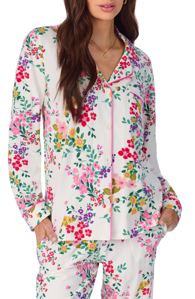 BedHead Pajamas Print Stretch Organic Cotton Jersey Pajamas, Alternate, color, 