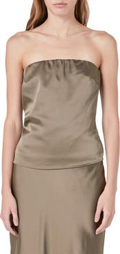 Endless Rose Strapless Satin Top