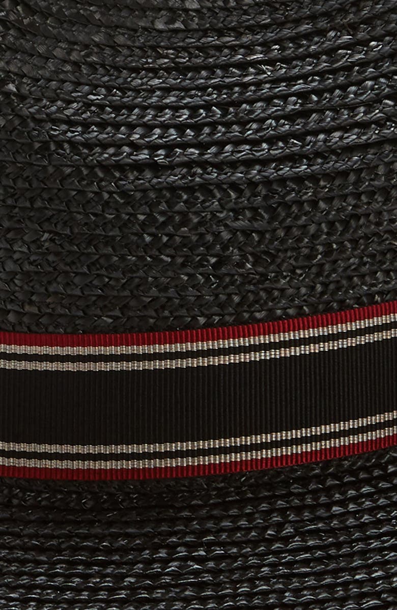 Saint Laurent Paille Chapeau Straw Fedora, Alternate, color,