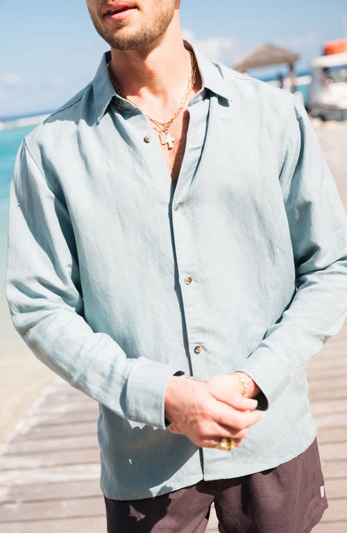 Auto-reply™ Andrew Linen Blend Button-up Shirt
