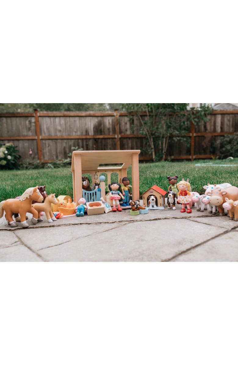 HABA Little Friends Spotted Calf - 2.75" Holstein Farm Animal Toy Figure, Alternate, color, 