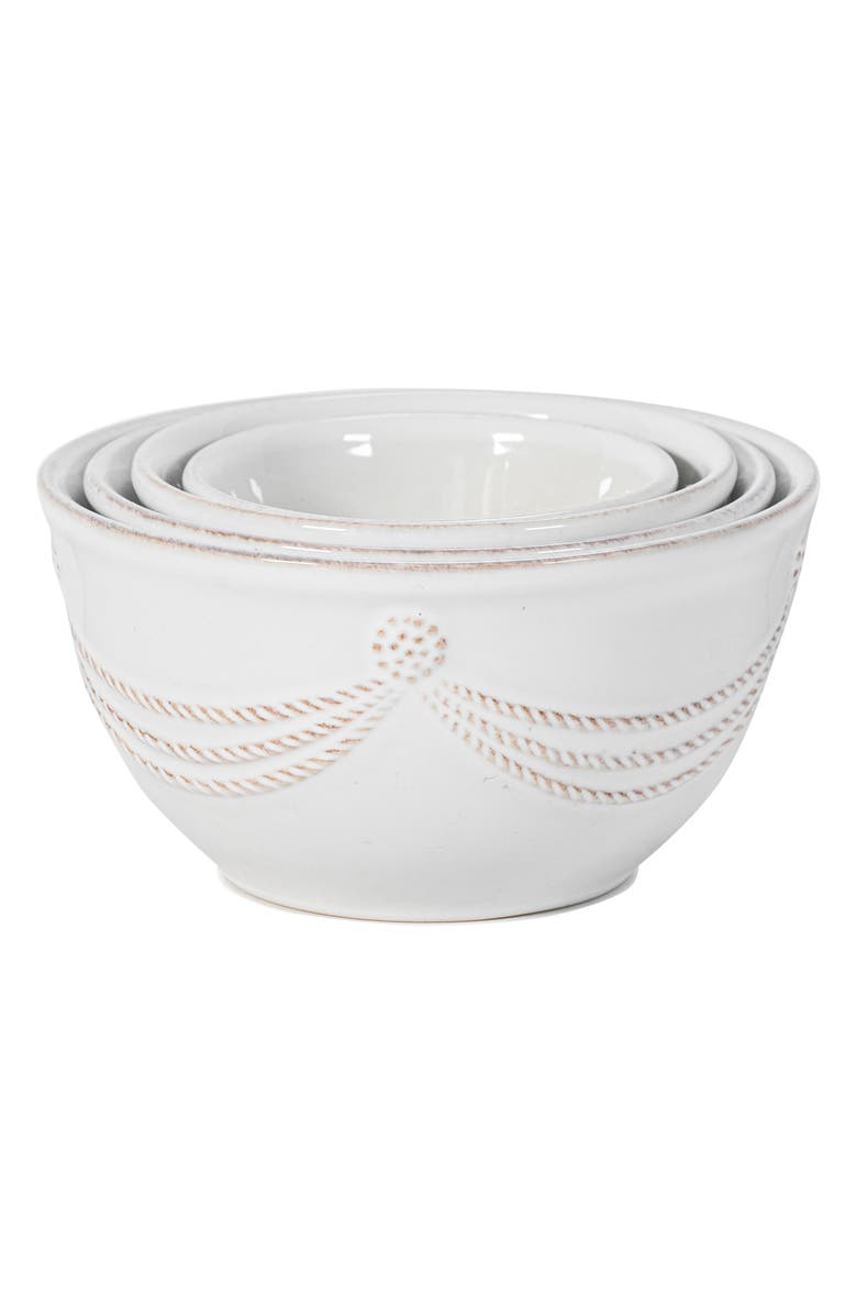 Juliska 'Berry and Thread' Nesting Prep Bowls, Main, color, Whitewash