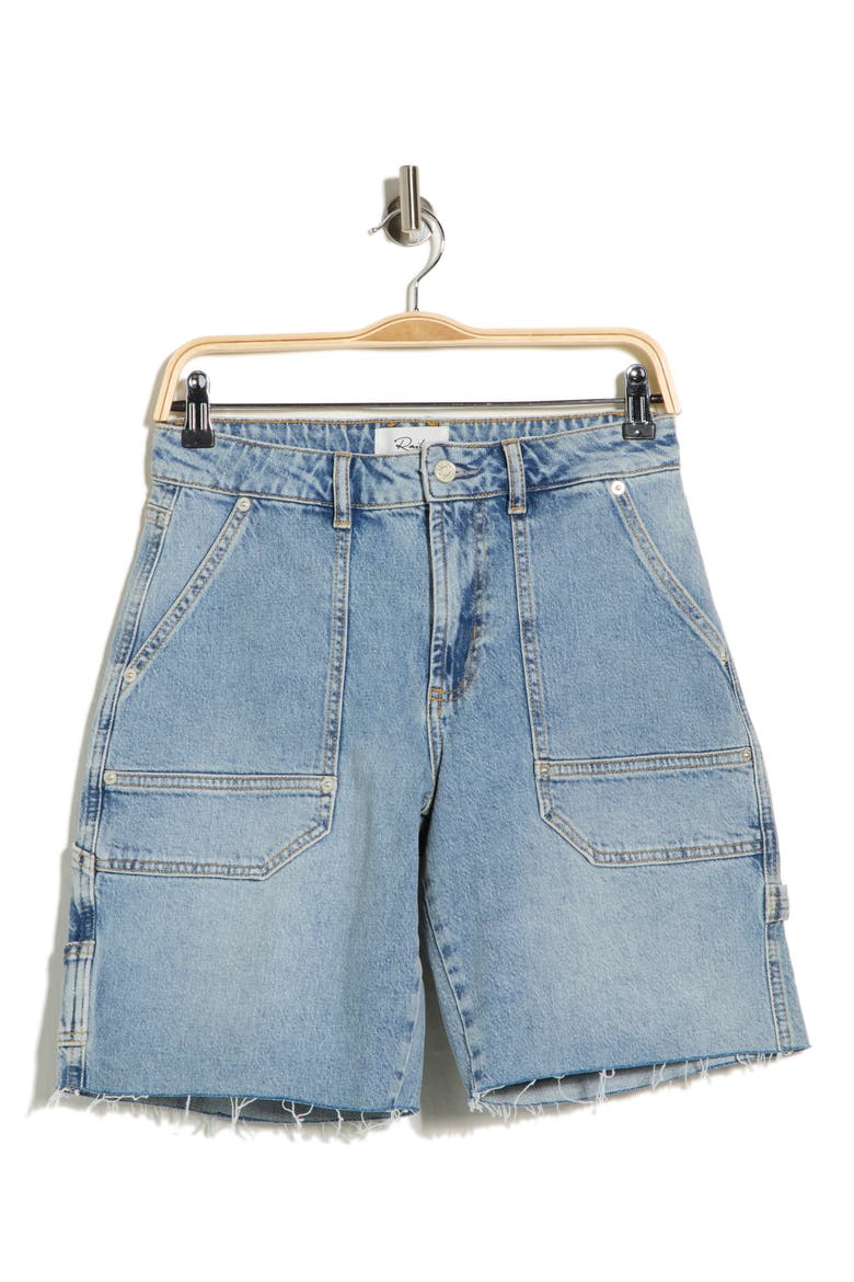Slater High Waist Denim Shorts, Alternate, color, BLUEPRINT