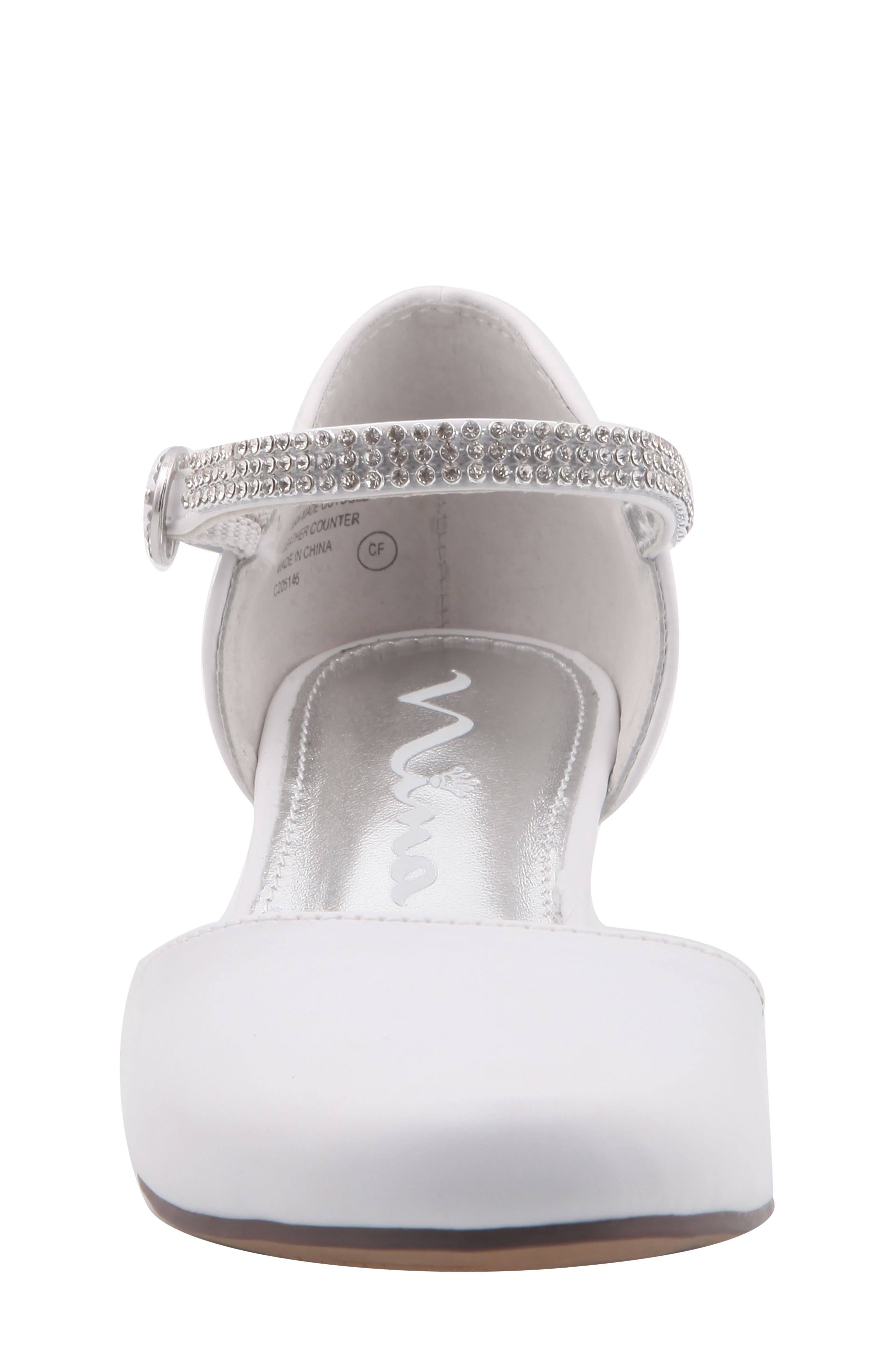 Cera Low Embellished Pump, Alternate, color, WHITE SMOOTH