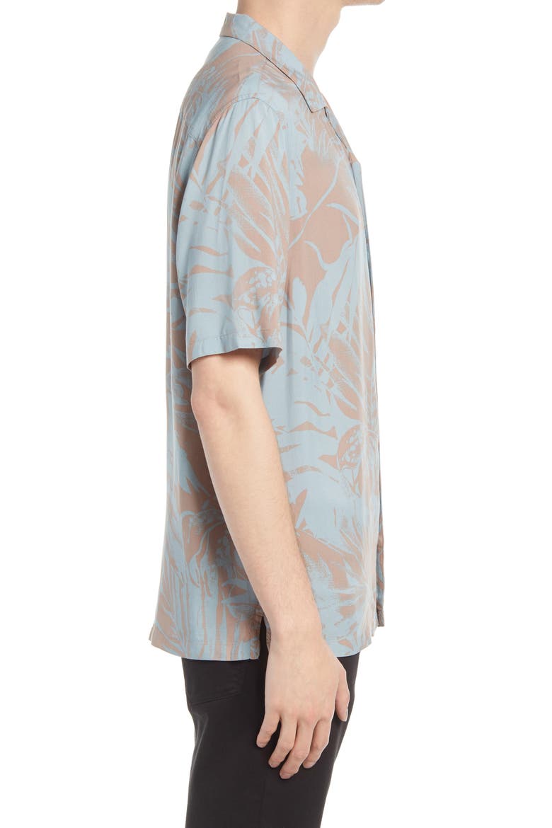 Lanai Floral Relaxed Fit Short Sleeve Button-Up Camp Shirt, Alternate, color, PINK