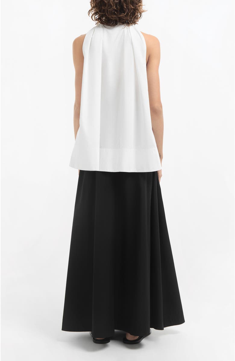 CO Parachute Skirt in Cotton Sateen, Alternate, color, Black