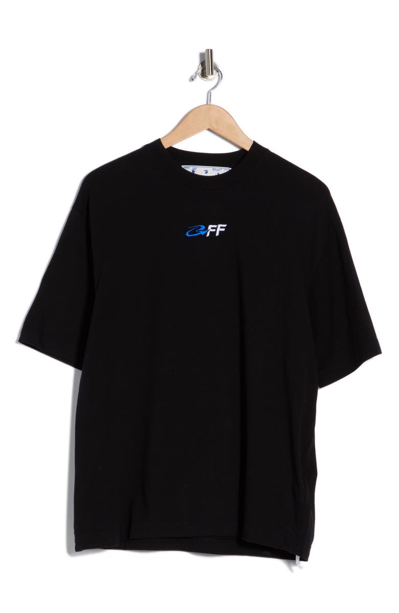 Off-White Embroidered Logo Skate T-Shirt, Alternate, color, Black And White