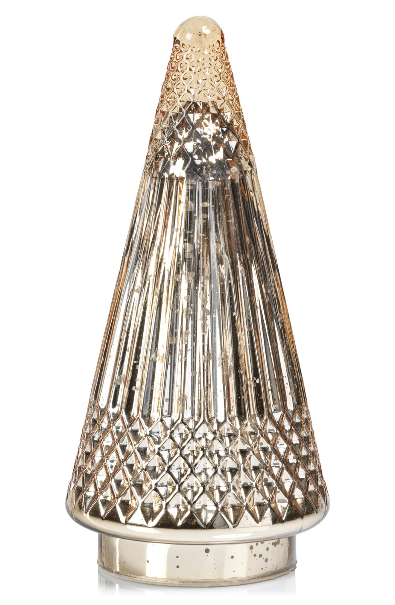 Zodax Stella 11-Inch Antique Glass Illuminated Tree