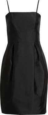 Eliza J Satin Twill Cocktail Dress