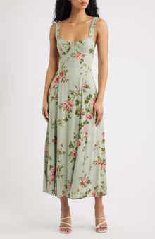Lela Floral Print Midi Dress