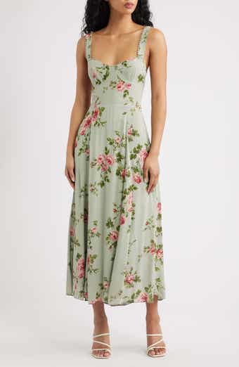 Lela Floral Print Midi Dress