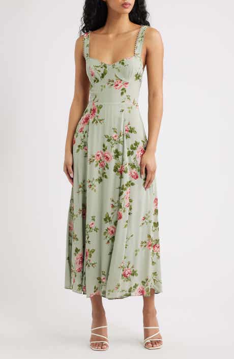 Lela Floral Print Midi Dress