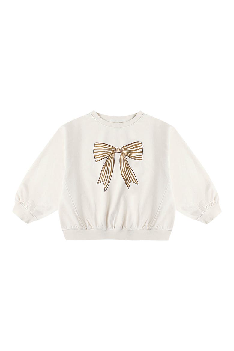 Kids' Graphic Oversized Sweatshirt, Main, color, NATURAL