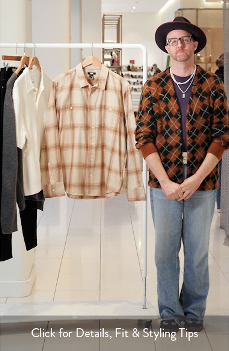 Everett Plaid Flannel Button-Up Shirt, sales video thumbnail