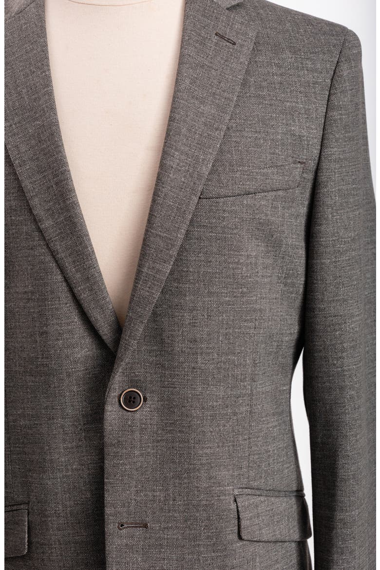 Brown Solid Sport Coat, Alternate, color, BROWN