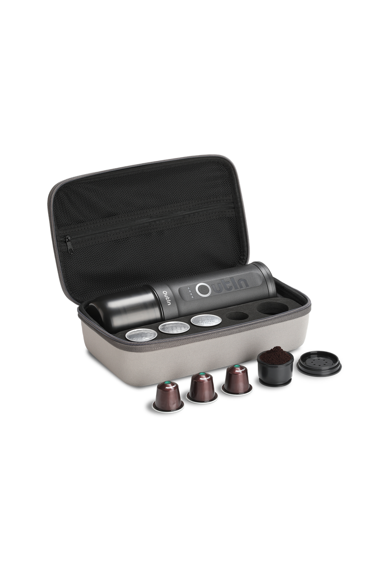 Nano Portable Electric Espresso Machine Travel Kit, Main, color, Space Grey