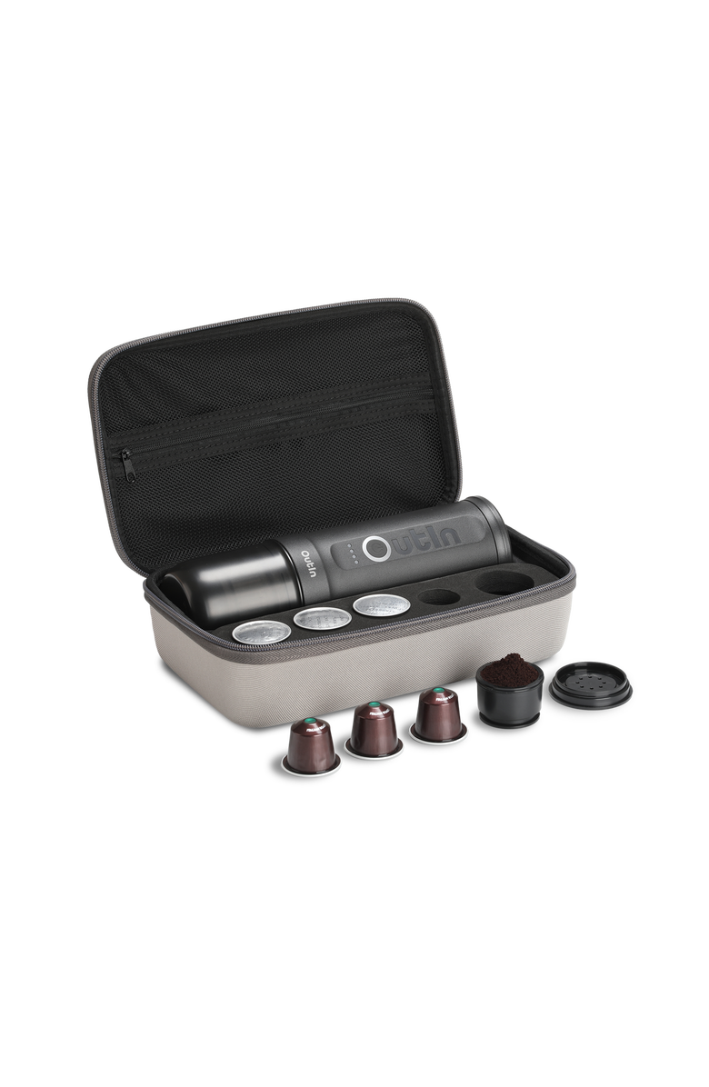 OutIn Nano Portable Electric Espresso Machine Travel Kit, Main, color, Space Grey