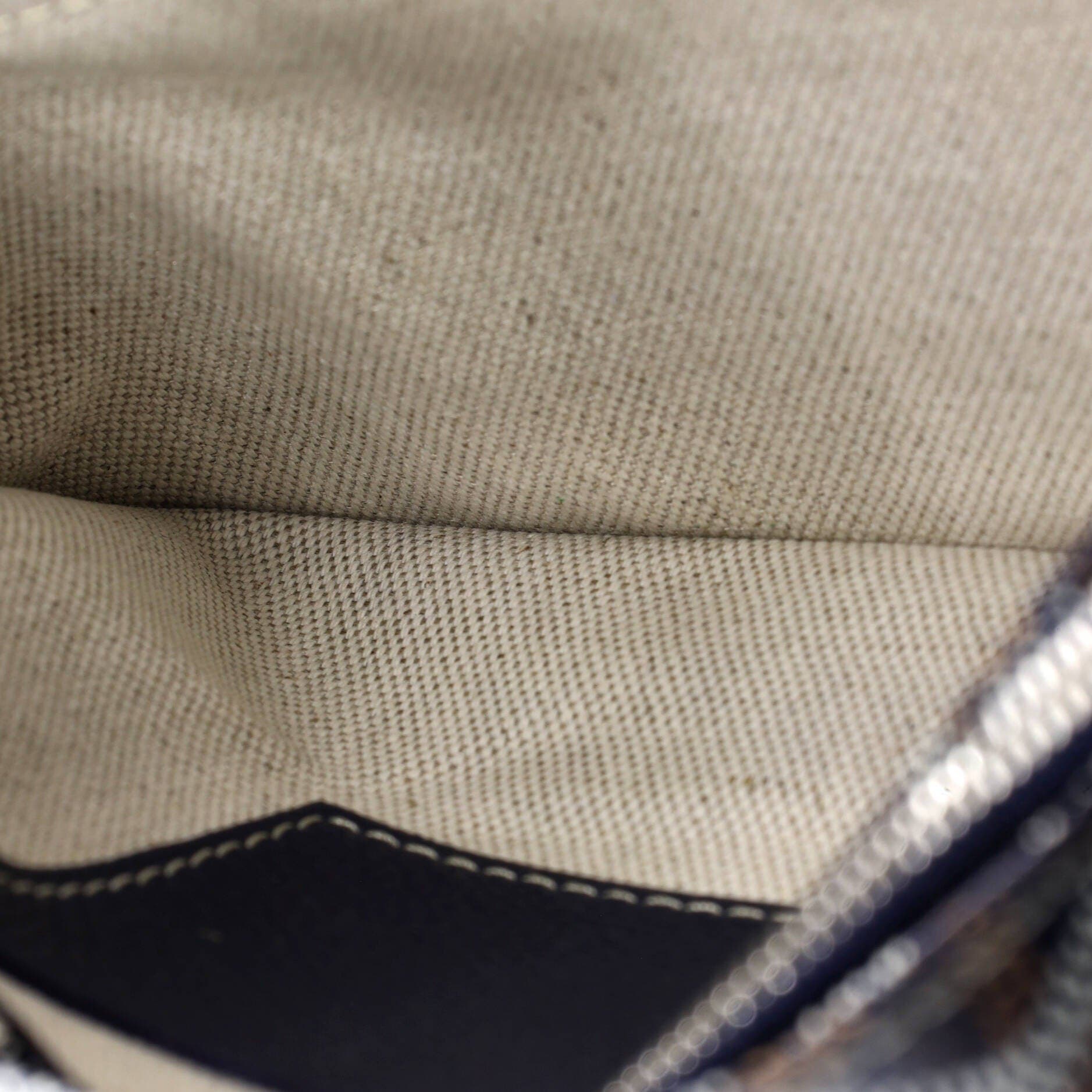 Pre-Owned Goyard Plumet Clutch Wallet Coated Canvas, Alternate, color, Blue