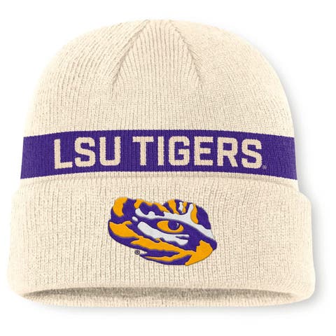 Men's Nike Natural LSU Tigers Peak Primetime Utility Cuffed Knit Hat