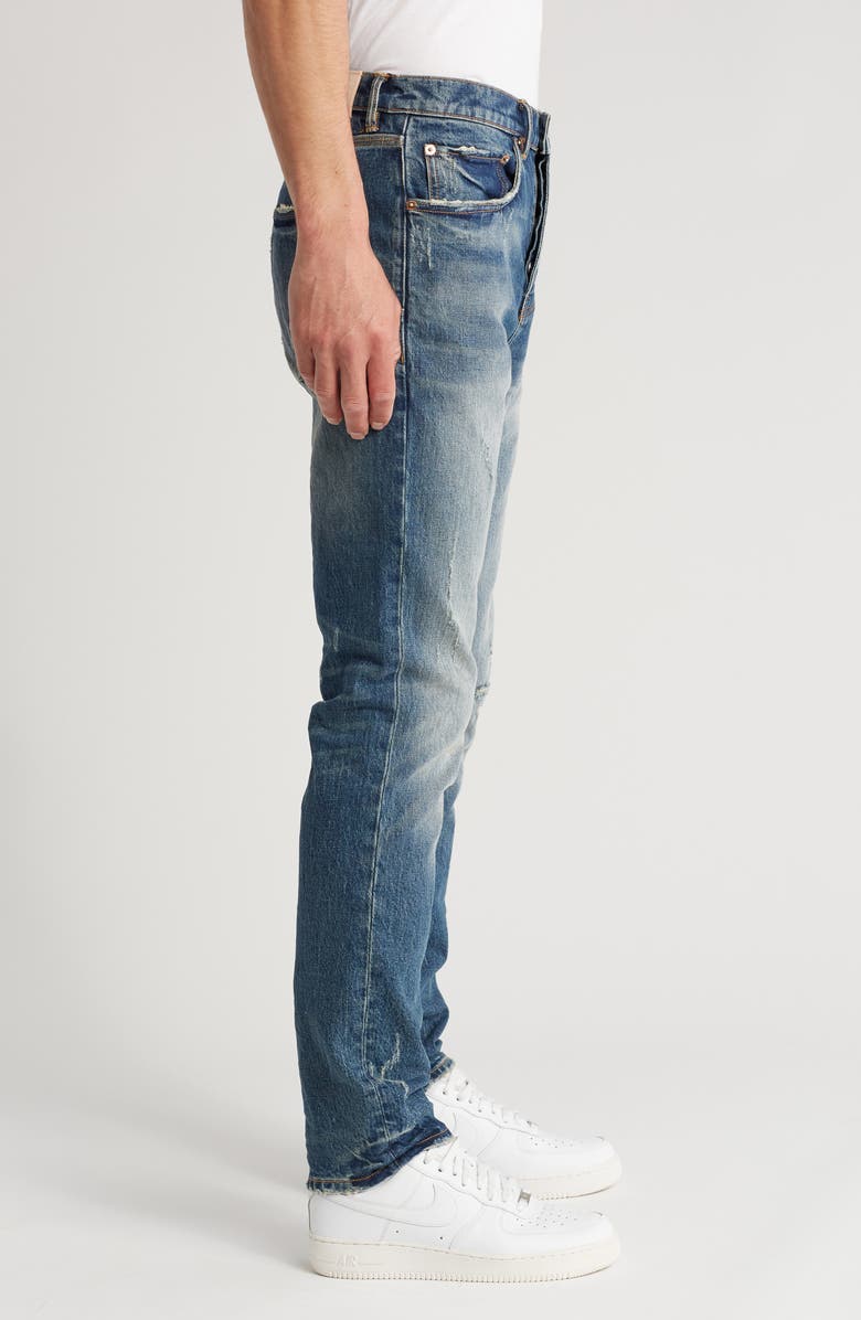PURPLE BRAND Distressed Straight Leg Jeans, Alternate, color, 