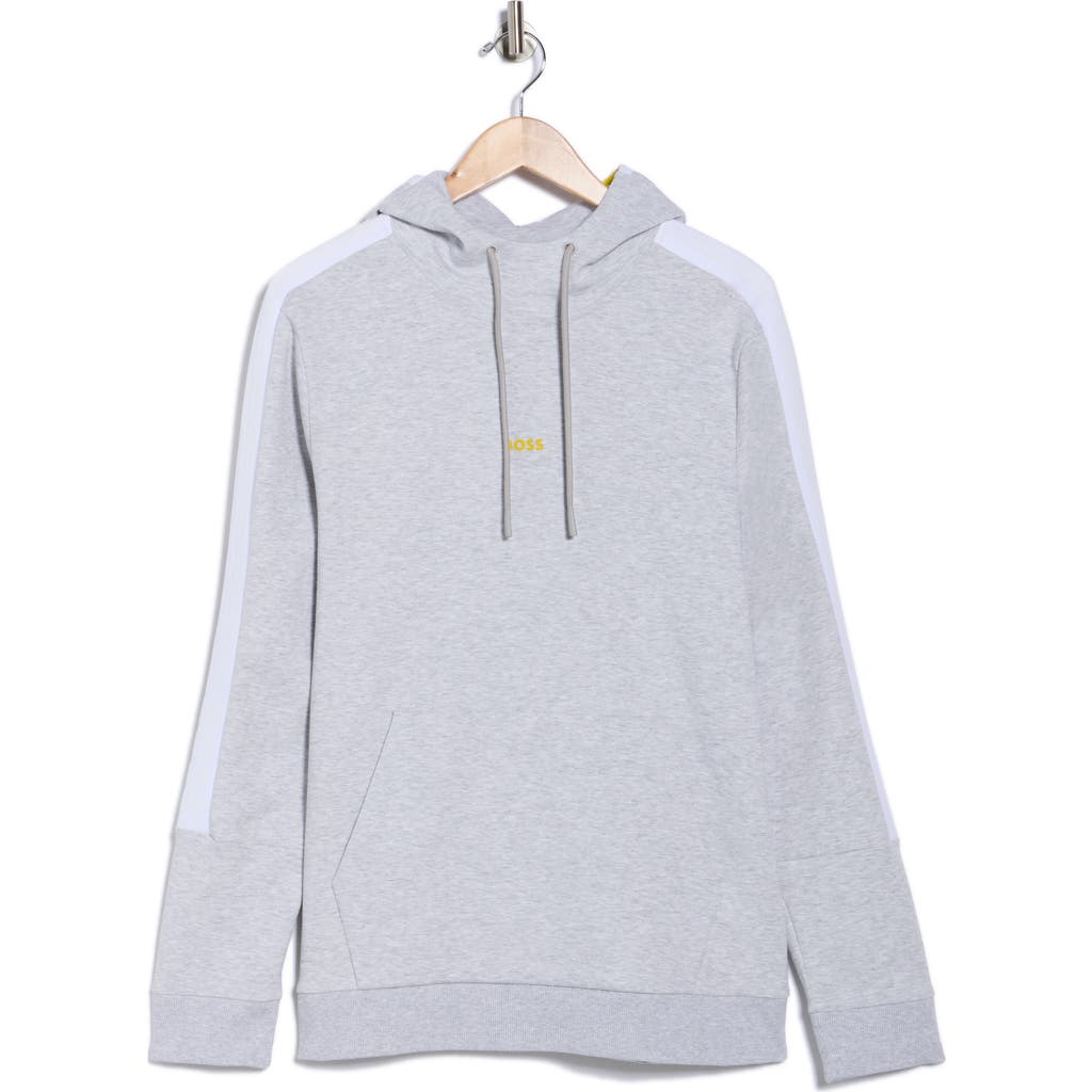 Hugo Boss Boss Soody Logo Hoodie In Gray